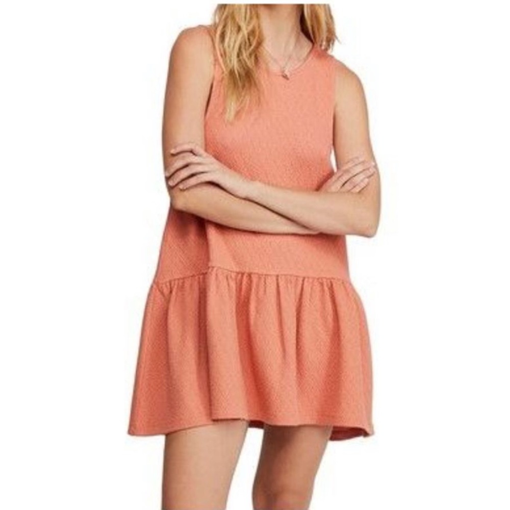 Free People orange Easy Street Sleeveless Minidress Perpetual Sunset size XS